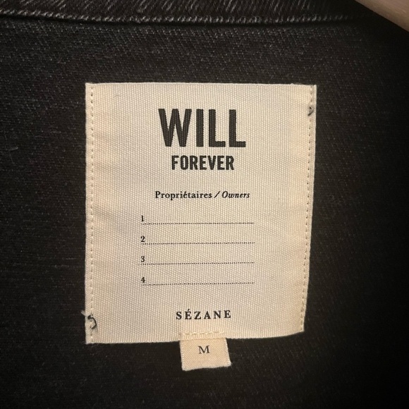 Sezane Will Jacket | Washed Black | Size M | Like New - Picture 7 of 8